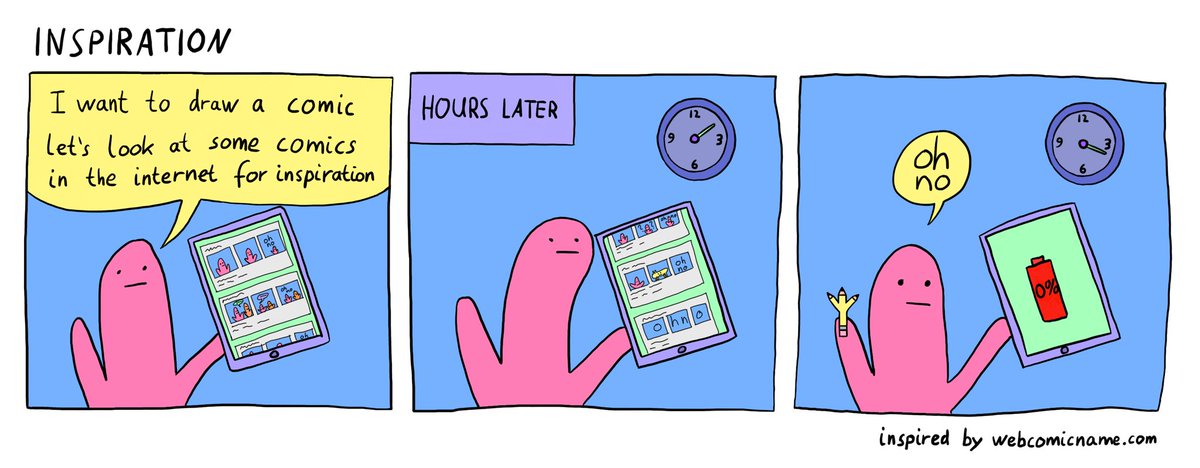 binaryDiv's tweet image. I'm trying to get more into drawing webcomics, so I looked for some inspiration from real professional artists.

oh no

@dorrismccomics