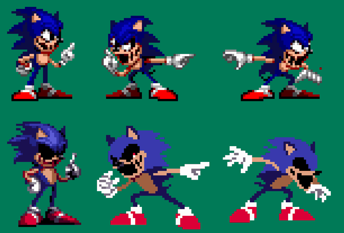 Tobes on X: For some reason I decided to do another fnf sprite but for  sonic also its in ms paint so sh  / X
