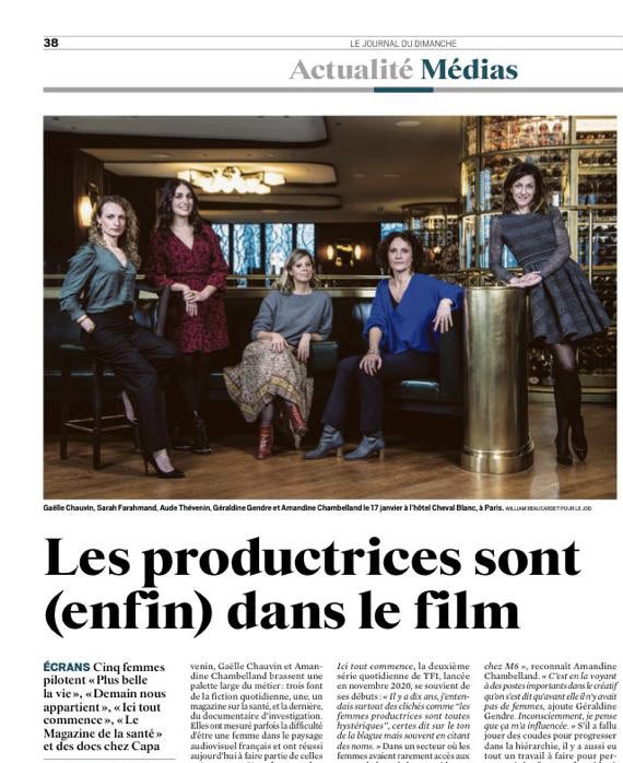 studiotf1's tweet photo. #Interview Cinq de nos productrices racontent les évolutions de leur métier. En tant que femmes dirigeantes dans l’univers de la production française, elles se livrent également sur les combats qu’il reste à mener.
👉À lire dans le @leJDD. Par @cy_lacarriere. (cc @NewenFrance) https://t.co/QsPzuxCCxd