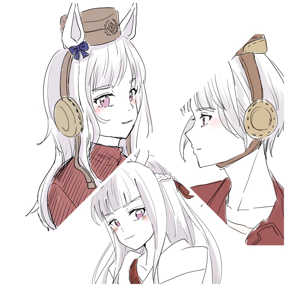 #今月描いた絵を晒そう
今月もちゃんと描いてました!
特に伸びた&amp;がんばったゴルシちゃんは別で載せます✨🚢 