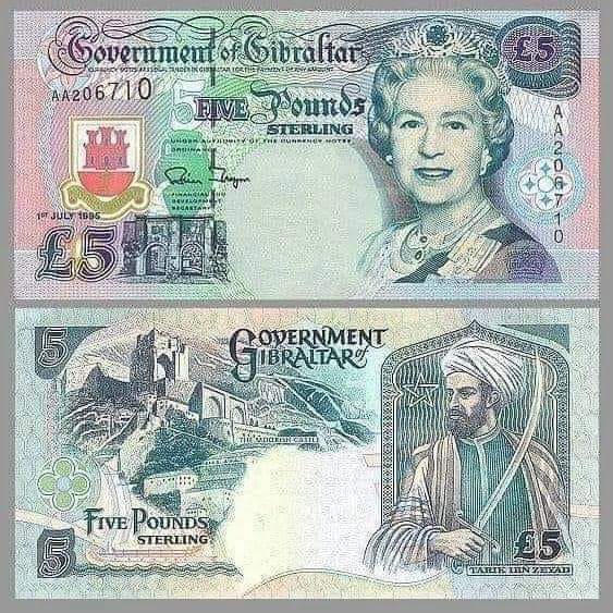 5 фунтов стерлингов в рублях. Гибралтар 5 фунтов 1995. Банкноты Гибралтара. Гибралтар валюта. 5 Фунтов банкнота.