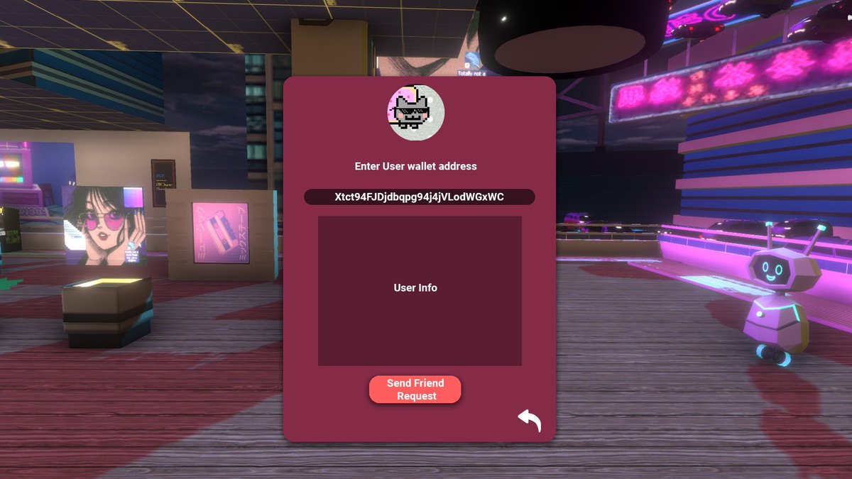 Stratis_Faction's tweet photo. @Polycarbongame is building an awesome My #Metaverse Gallery, to admire all your #NFTs in VR!

It's now possible to find your friends and their galleries! 

@stratisplatform @StratisphereNFT #NFT #NFTCommmunity #NFTartists #NFTMarketplace #Metaverse #MetaverseNFT https://t.co/xi37UyNmoN