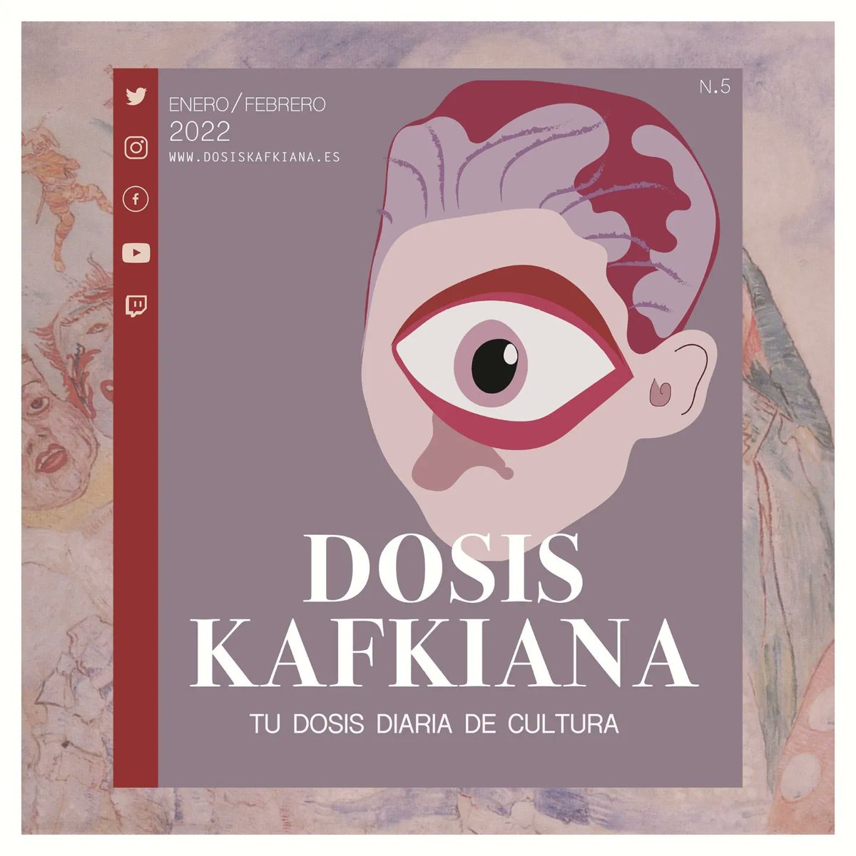 DosisKafkiana's tweet photo. DOSIS KAFKIANA #5 Enero / Febrero

¡Ya disponible totalmente GRATIS 🆓 el nuevo número de la REVISTA! Historia, literatura, arte, entrevistas, fotografía... ¡Menudo cóctel cultural!

LINK ➡️ https://t.co/8QKduvI2Ad

¡Comparte 🔄 si te gusta para llegar a más lectores! 
Os leemos. https://t.co/DJR4mEglkX