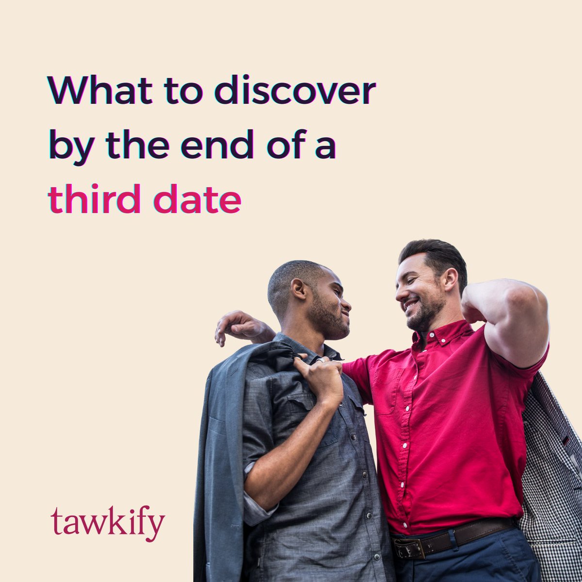 tawkify's tweet photo. What should you discover by the end of a #thirddate? We’ll go first. Check out https://t.co/E41ydtmEQb to read about #Tawkify couples who had great third dates that led to more. 😉 #tawkifydating #datingtips #single #findinglove #datingexpert https://t.co/1G6GnIBpXt