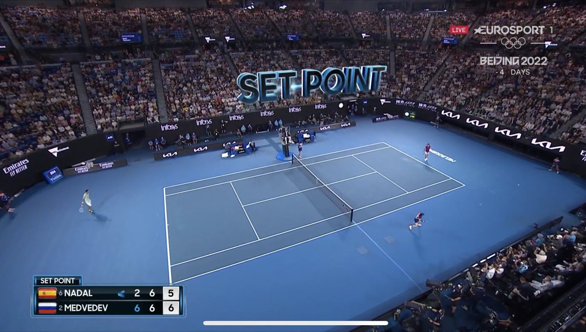 FBiasin's tweet photo. #Nadal-#Medvedev è un gran bel regalo per questa domenica mattina. #AusOpen https://t.co/cApn9dLFDl