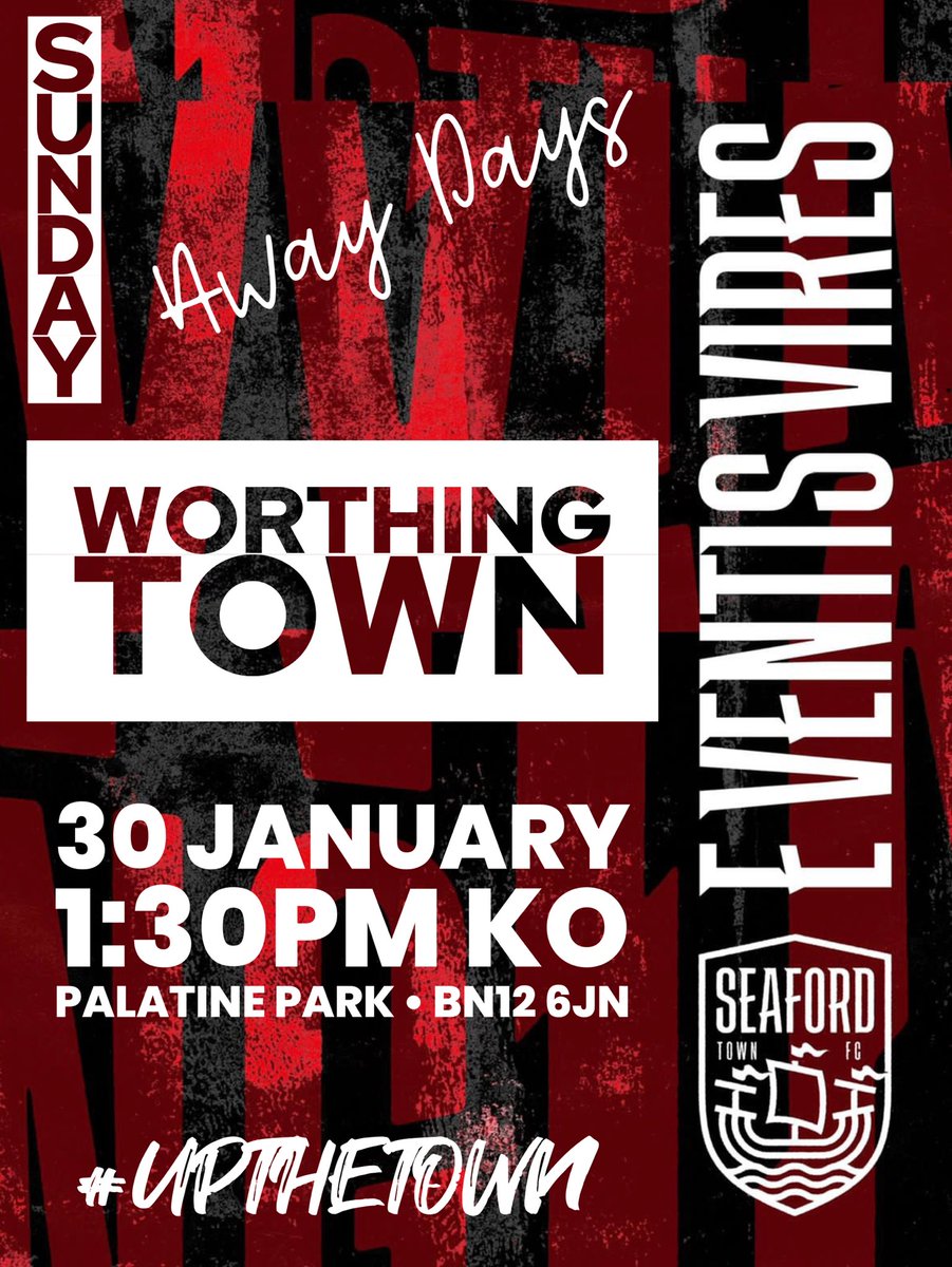 seafordwomenfc's tweet photo. GAME DAY ⤵️

📅 | Sunday 30th January
🕑 | KO 1:30pm
🆚 | Worthing Town
🏆 | Challenge Trophy
📍 | Palatine Park, BN12 6JN

#UPTHETOWN ⛵️ https://t.co/LOSKOWfDrP