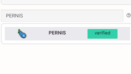 pernistoken's tweet photo. 🍆 VERIFIED 🍆 ON 🍆 @MuesliSwapTeam 

#ADA
#memecoin 
#cnft https://t.co/iIs9tu0NFc