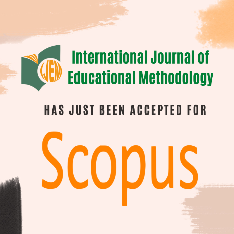 IjemJournal's tweet photo. International Journal of Educational Methodology has been accepted for Scopus. (See https://t.co/oobCtbL8Y9) https://t.co/K2npv3Q8EI