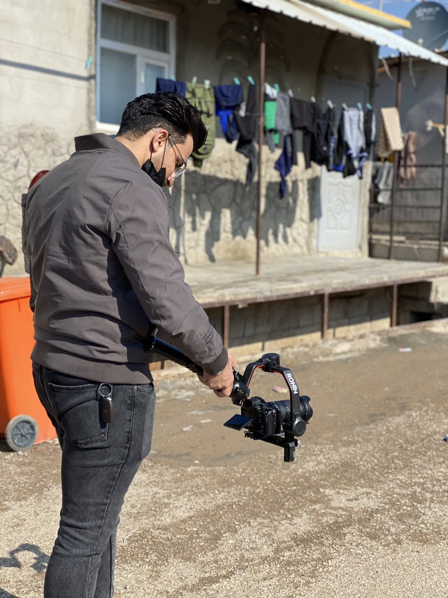NoorNTaher's tweet photo. This morning, working with Fareed, the talented videographer at #Domiz camp for #Syrian #Refugees https://t.co/aEWbzMqjp2