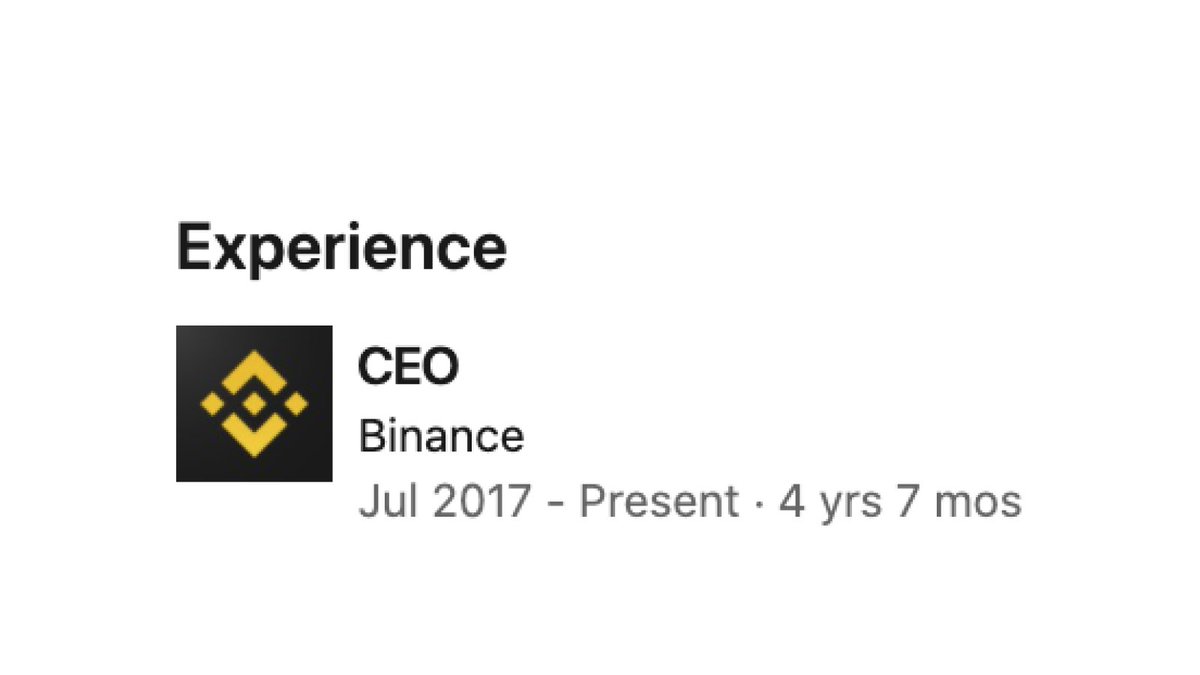 Binance tweet media
