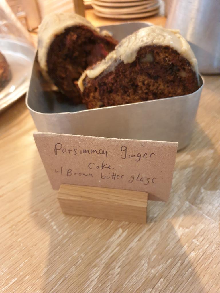 Every time I swear I'm just having great coffee in <a href="/HiLuncheonette/">Luncheonette</a> <a href="/TheHughLane/">Hugh Lane Gallery</a>, then I can't resist these extraordinary flavours! Expresso miso lime flapjack is amazing! I bargained a bite of persimmon ginger cake with brown butter glaze - sublime! Watch out <a href="/LePatissier1/">Robert</a> !
