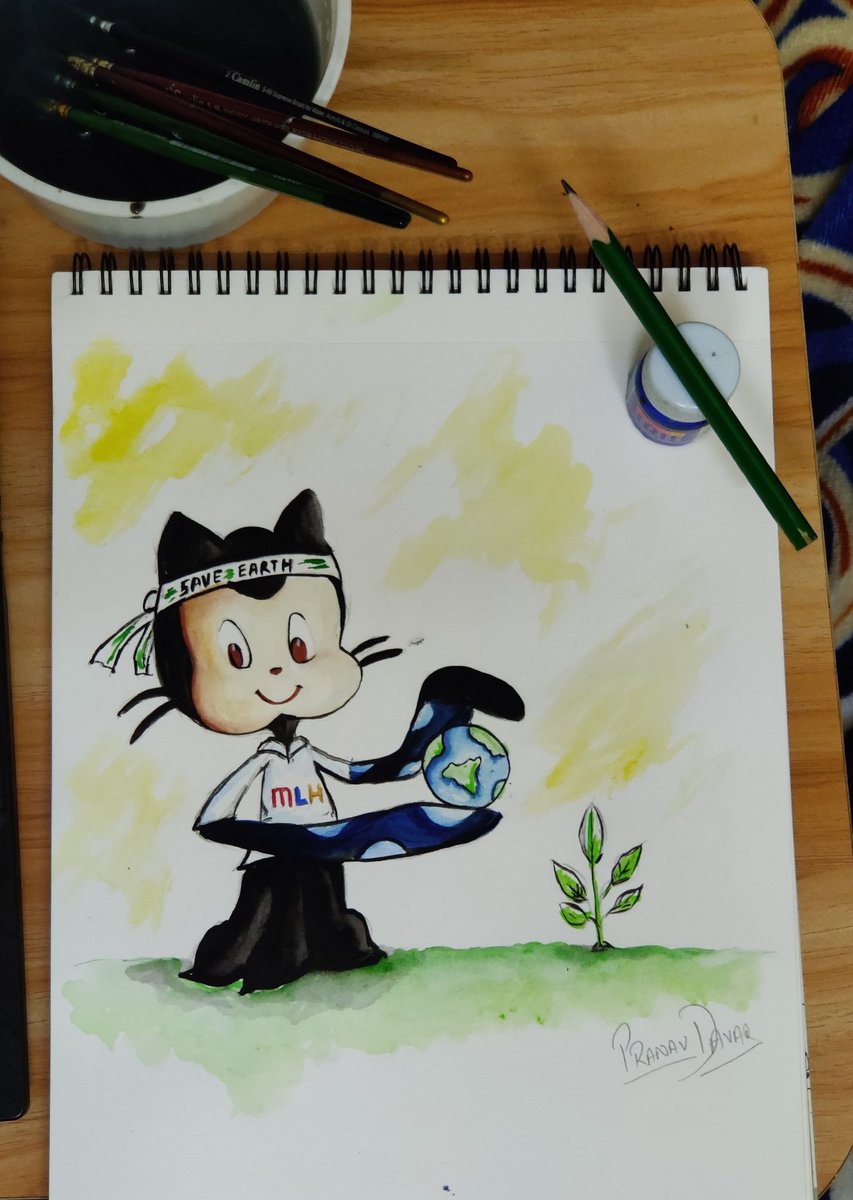 pranavdavar9's tweet photo. #MyOctocat entry for #Hacknado @mlhacks @GitHubEducation
Plant trees, Save #Earth from the effect of Climate Changes... https://t.co/DdbSFex4Og