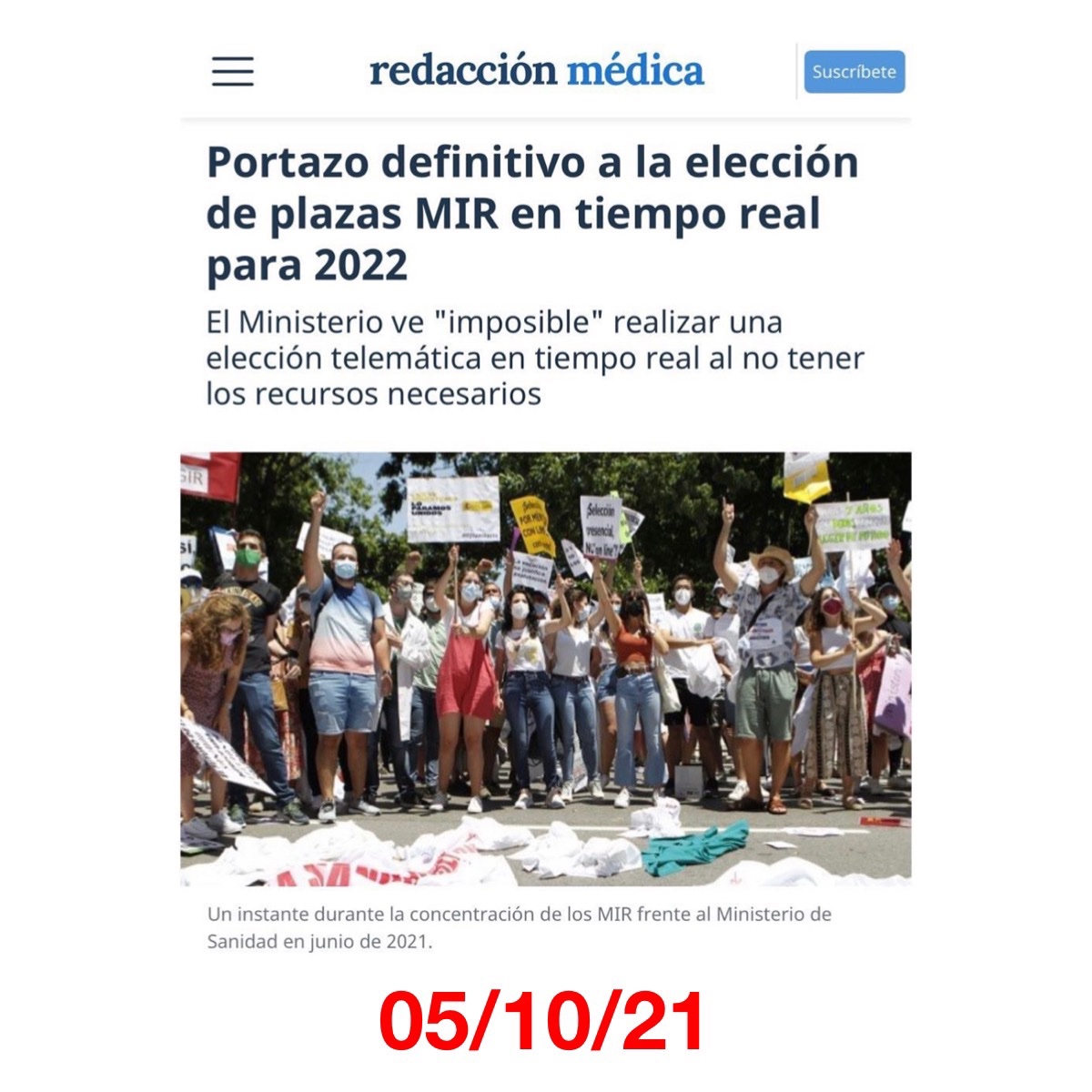 AsociacionMIRe's tweet photo. MIR 2022

El Ministerio se comprometió por escrito a una elección de plaza MIR 2022 en tiempo real. 

El Ministerio debe cumplir su palabra.

#DomingoSanitario https://t.co/jjuZsM9Rpo