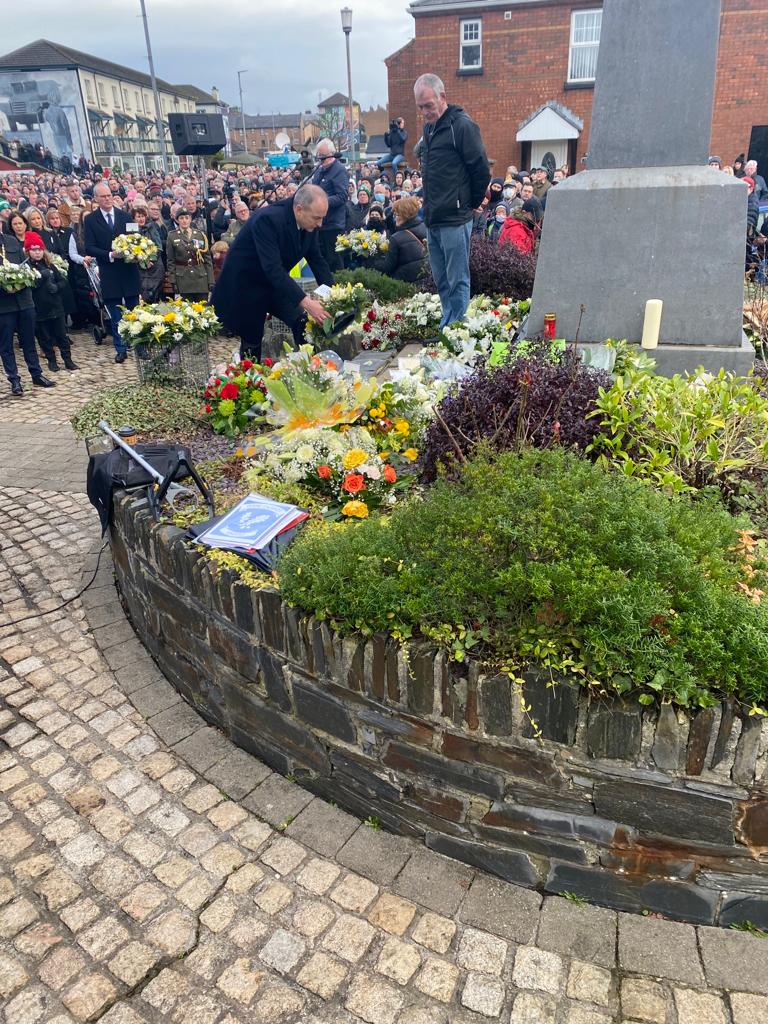 Today we remember all those who died or were injured as a result of the atrocity on #BloodySunday50, one of the darkest days for this island.

We also pay tribute to the families of the victims, whose dignity and persistence in the search for truth and justice has never wavered.