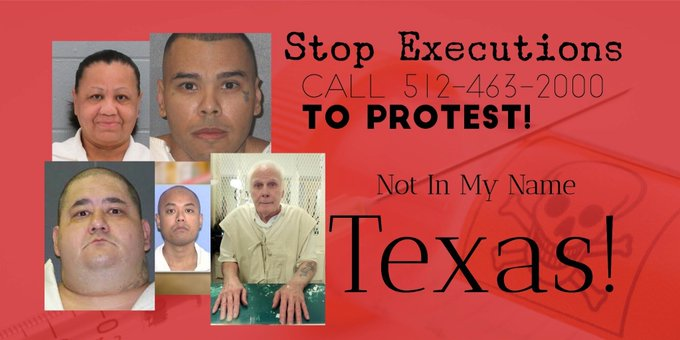 Don't remain silent! The state of TX has already scheduled 5 executions for 2022 (including an innocent mother and a 77 y.o man)!
Michael Gonzales - March 8
Carl Buntion - April 21
Melissa Lucio - April 27
Ramiro Gonzales - July 13
Kosoul Chanthakoummane - Aug 17
#StopExecutions