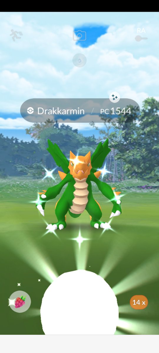 Stoofy78's tweet image. First raid together 🥰🥰 thanks @Animaster42 #druddigon #ShinyPokemon