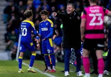 tomask2000's tweet image. Unbelievable feeling to make my professional debut for afc Wimbledon, the fans made it special and I can’t wait to go again💙💛#afcw