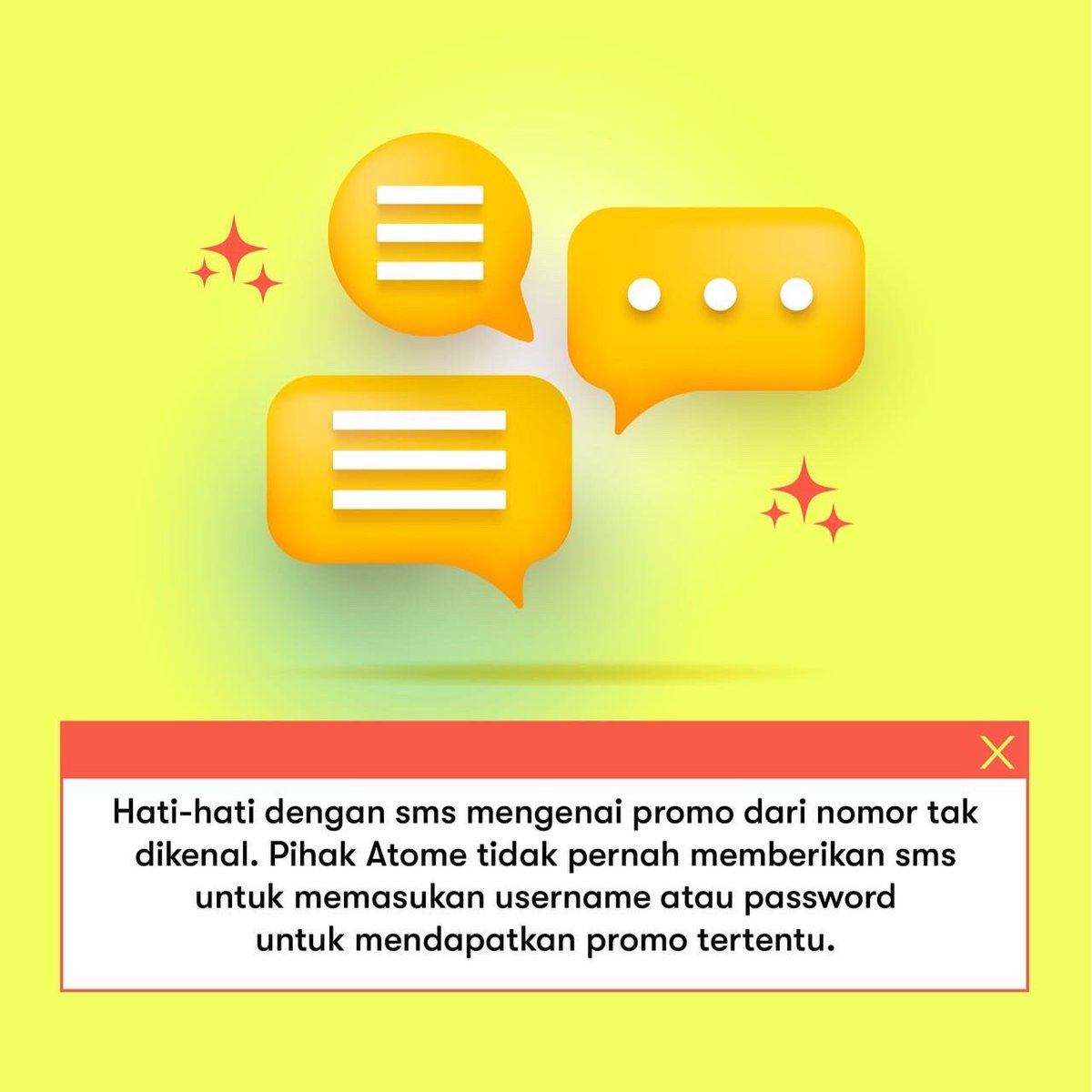 AtomeIndo's tweet photo. Hi Atomees, Jangan lupa buat di save ya postingan ini buat jaga-jaga biar gak terjerumus penipuan Pay Later !!!
Yuk cegah segala apapun bentuk penipuan.
*Materi ini dibuat atau dikeluarkan oleh PT AFI.
#TimeToOwnIt
#AtomeID https://t.co/tXOO6nZBax