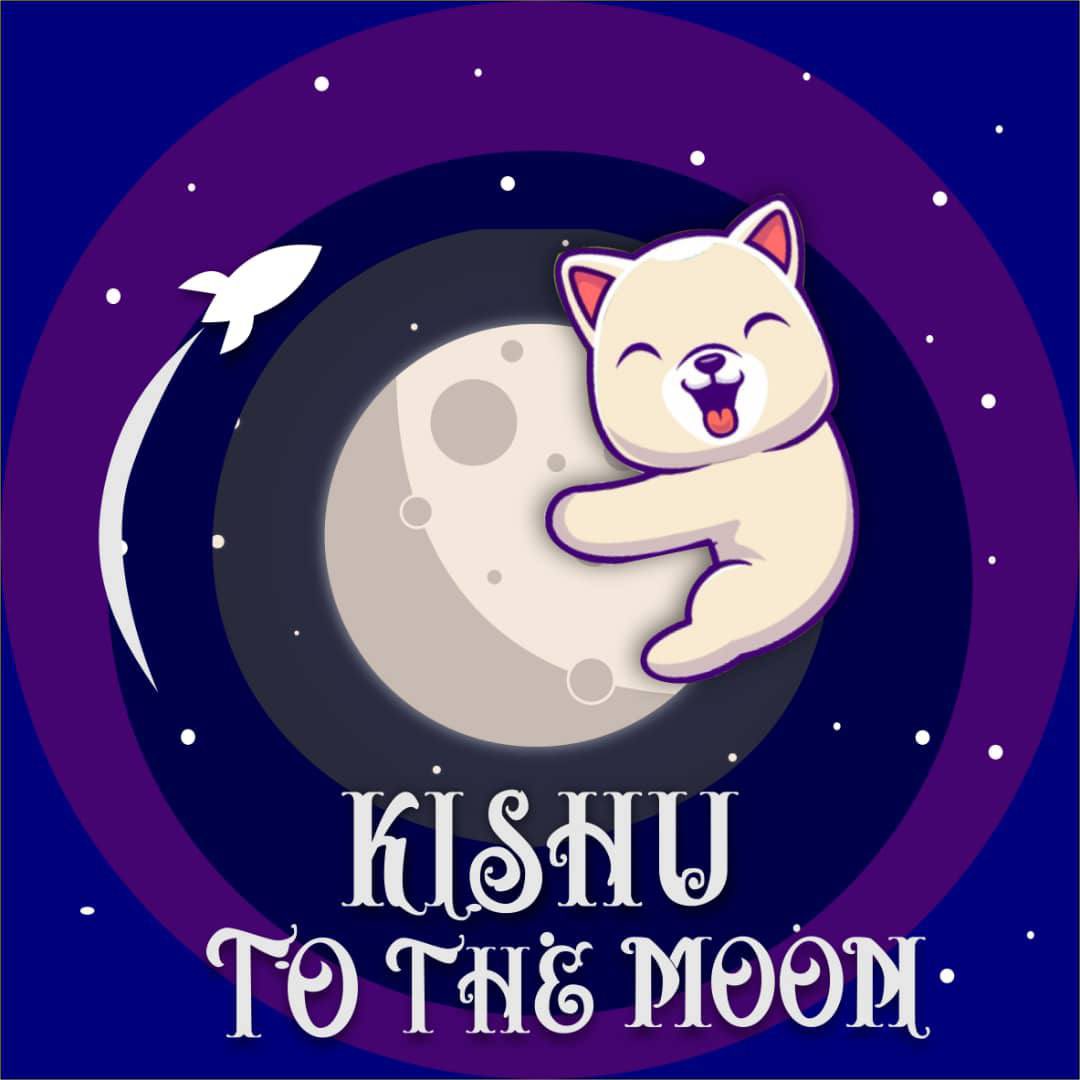 Hello #KISHUARMY our next destination is ( The Moon )🐶🐶