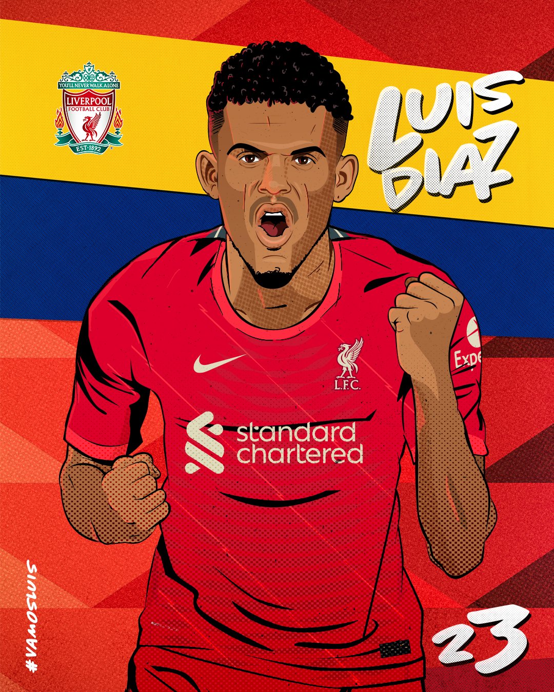 Liverpool FC on X: The moment you've been waiting for… Luis Diaz is a RED  🔴 #VamosLuis  / X