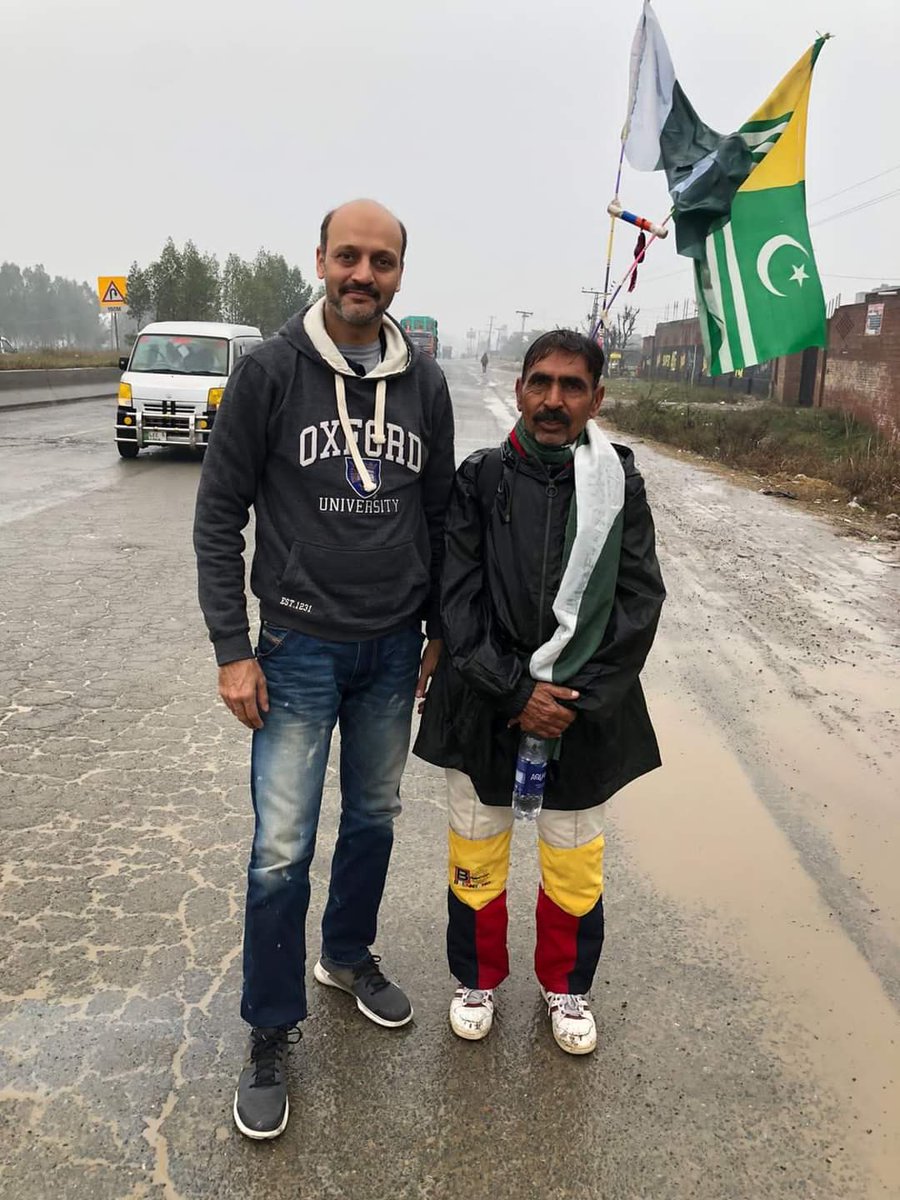 WishersGood's tweet photo. #March4Kashmir Mr Mansha Sajid (Chairman @WishersGood ) started #PaidalMarch from Chunian city on 22 February 2022. GWP highly condemn forced occupation of #heavenlyland by #fascistIndia https://t.co/G6yvATVTKT