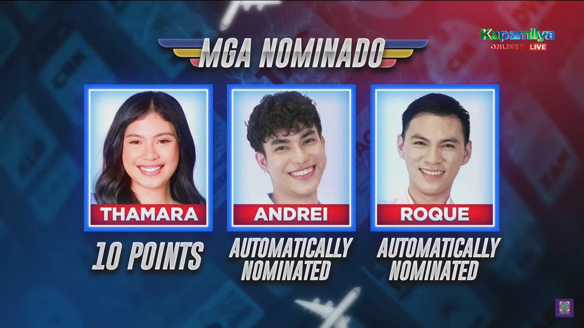 BigWinnerPoll's tweet image. 𝐎𝐟𝐟𝐢𝐜𝐢𝐚𝐥 𝐍𝐨𝐦𝐢𝐧𝐚𝐭𝐞𝐝 𝐇𝐨𝐮𝐬𝐞𝐦𝐚𝐭𝐞  - 𝐹𝑖𝑟𝑠𝑡 𝑁𝑜𝑚𝑖𝑛𝑎𝑡𝑖𝑜𝑛

Please vote in KUMU via App and BBS space Name of the Housemate to 2366

👉 𝐓𝐇𝐀𝐌𝐀𝐑𝐀
👉 𝐑𝐎𝐐𝐔𝐄
👉 𝐀𝐍𝐃𝐑𝐄𝐈

#PBB1stAdultNomi