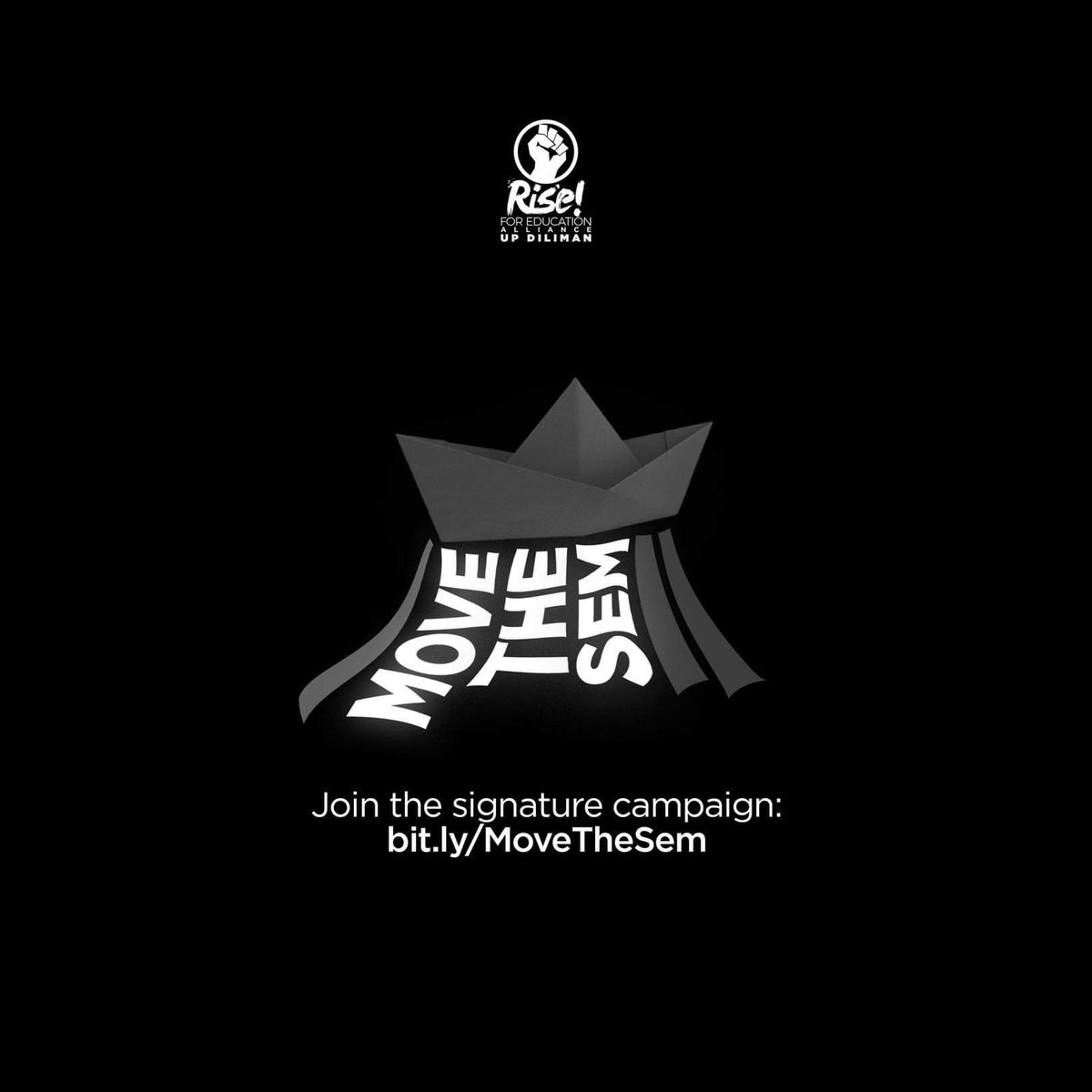 UPManiaOfficial's tweet photo. PRIORITIZE HEALTH AND WELFARE NOW! MOVE THE SEM, UP! 

For a boat to sail, it has to be collectively moved.

Ang UP MANIA ay nakikiisa, kasama ng buong pasahero ng barko sa panawagang MOVE THE SEMESTER! https://t.co/1N13dq1JXM https://t.co/dDqQgaWmCi