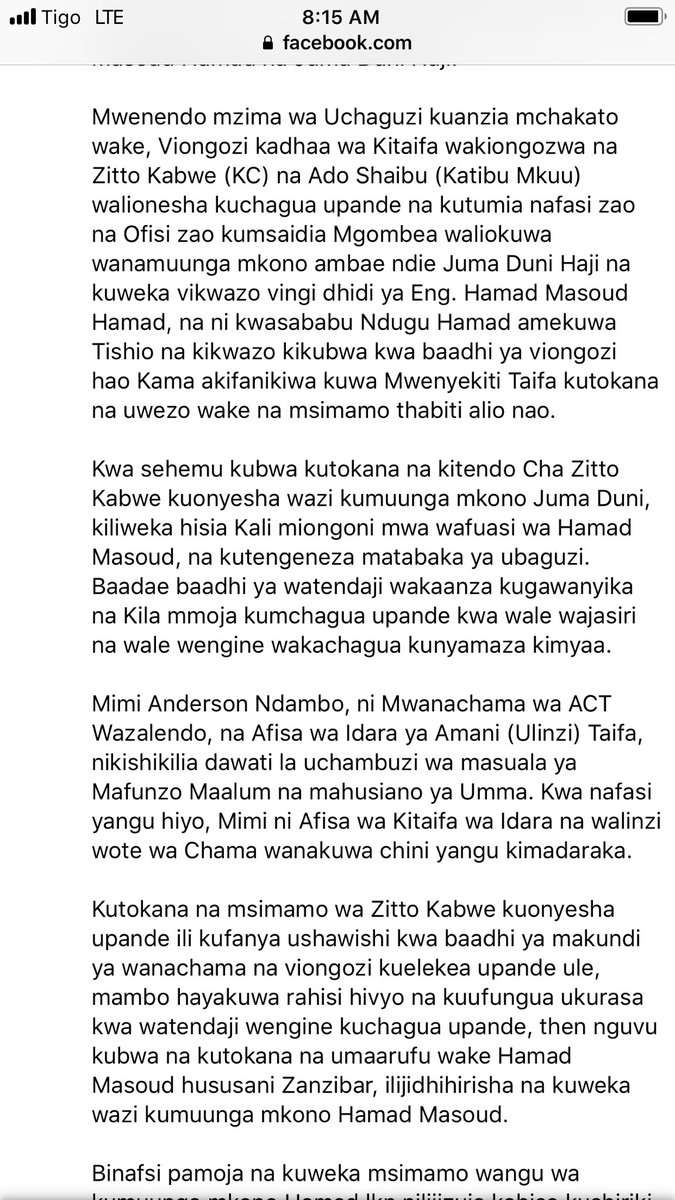 skool_tz's tweet photo. @andersonndambo1 @ACTwazalendo ACT mlichomfanyia Ndambo tunakijua ninyi na CCM mna roho ya kishetani https://t.co/Vjscqdlt6B