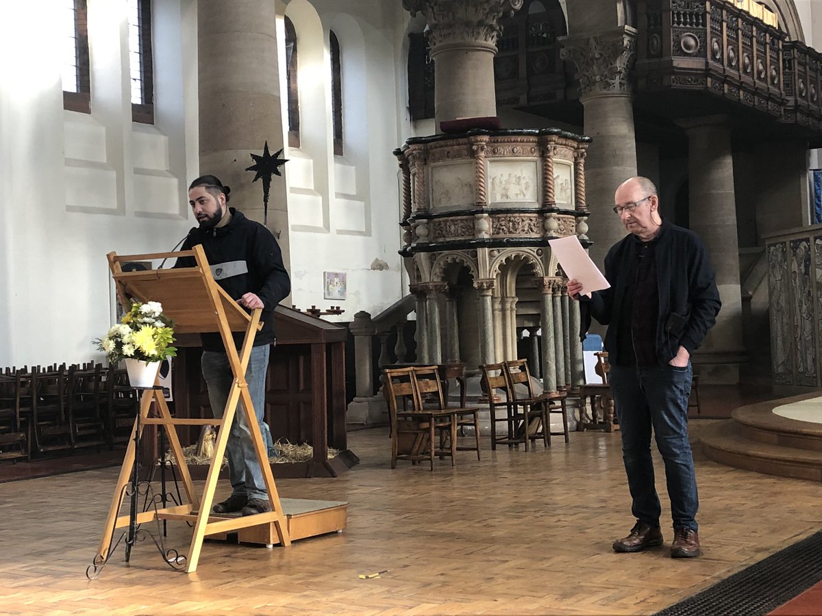 aidan_leeds's tweet photo. The wonderful @201SJO is at the helm this morning while the sunshine transforms the incense clouds all mysteriously and gloriously.
And now today’s preacher is teaching the Formation class for our Farsi speaking Christians. @LeedsCofE
#TheLordIsHere #BeChanged #Lightofthenations https://t.co/DPExKzWxUh