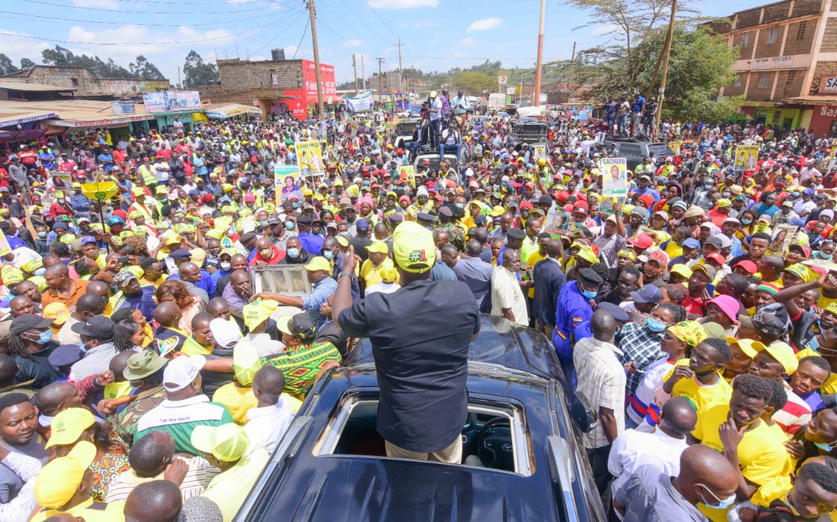 WilliamsRuto's tweet image. It is Economy first for the residents of Rironi and Kwambira in Limuru, Kiambu County.