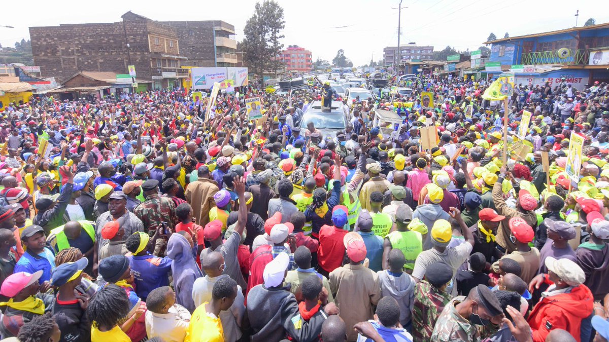 WilliamsRuto's tweet image. It is Economy first for the residents of Rironi and Kwambira in Limuru, Kiambu County.