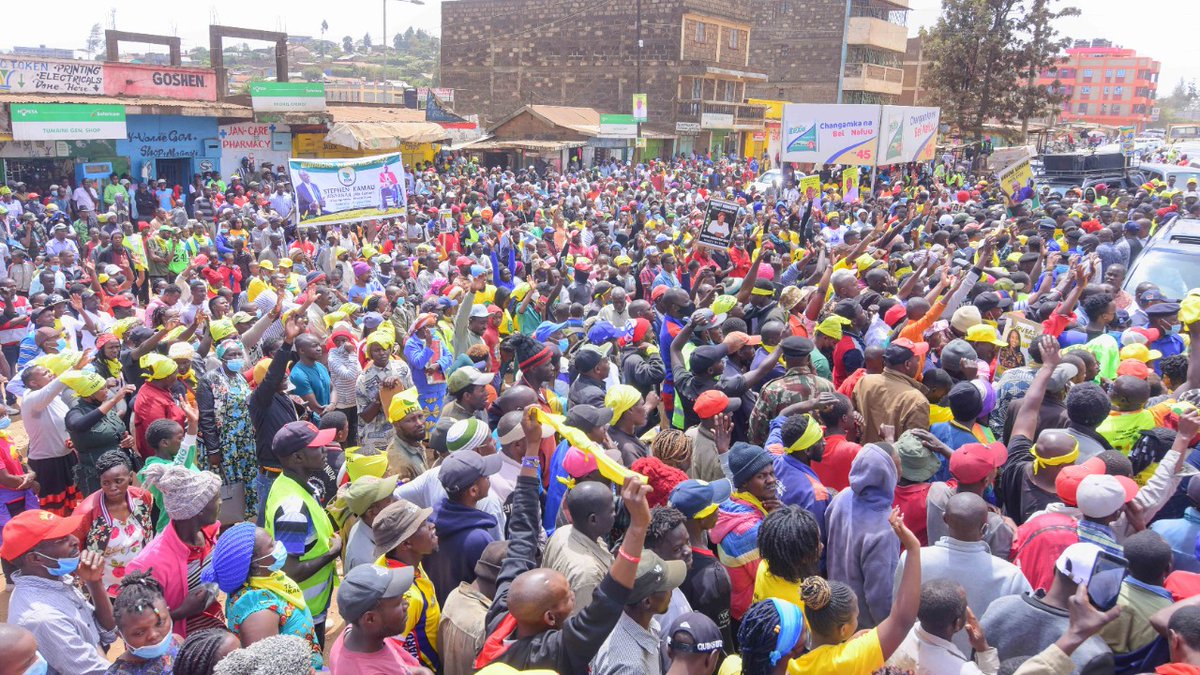 WilliamsRuto's tweet image. It is Economy first for the residents of Rironi and Kwambira in Limuru, Kiambu County.