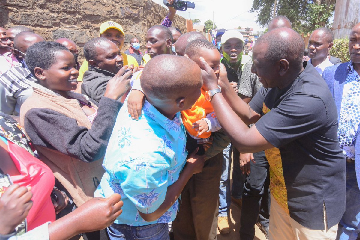 WilliamsRuto's tweet image. It is Economy first for the residents of Rironi and Kwambira in Limuru, Kiambu County.