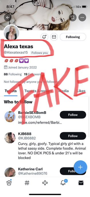 Attention…… FAKE Account….. https://t.co/JUxvF6neaM