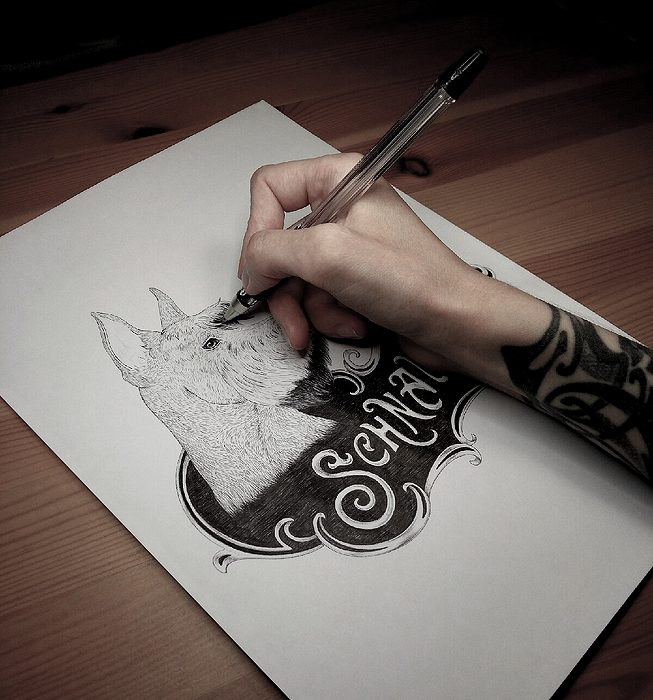 alsep_art's tweet photo. work in progress #ink #art #dog #Schnauzer https://t.co/Og9hIKcZtB
