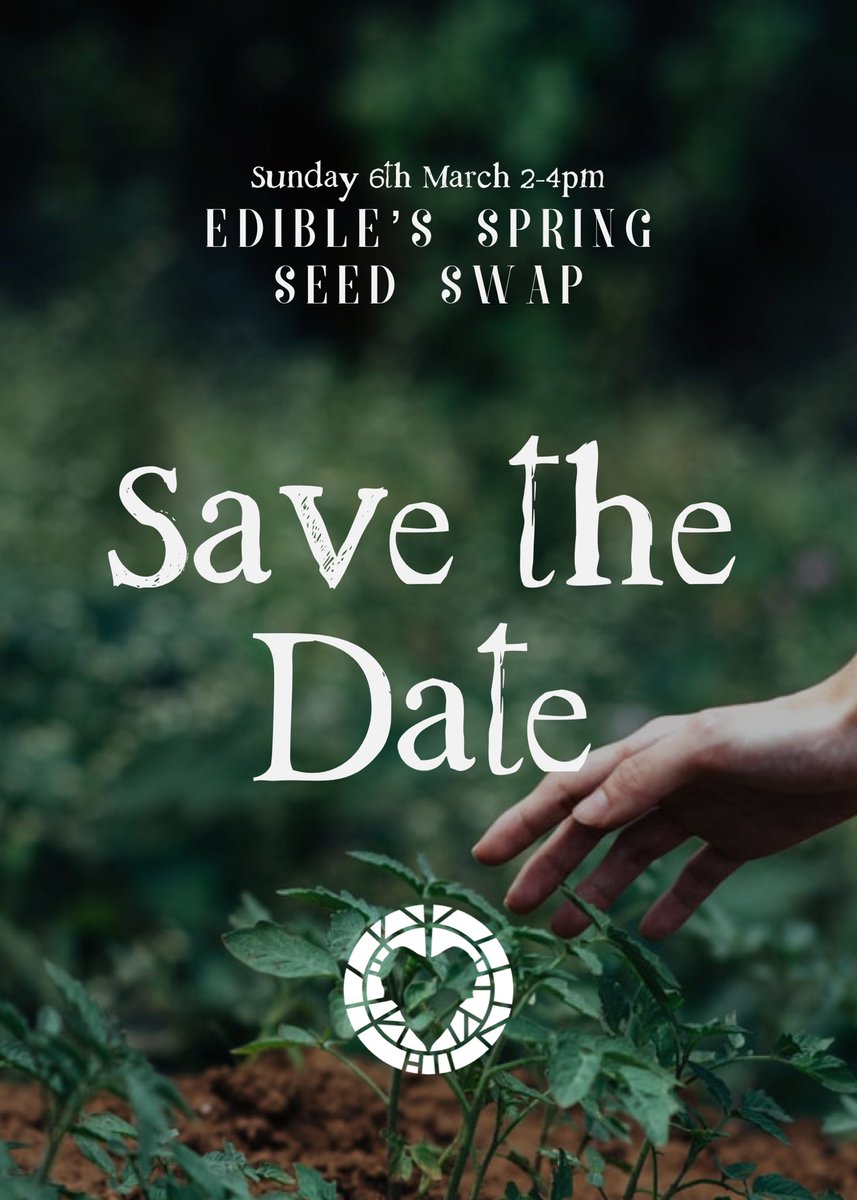 Save the date! Our Spring Seed Swap will be on Sunday 6th March 2-4pm