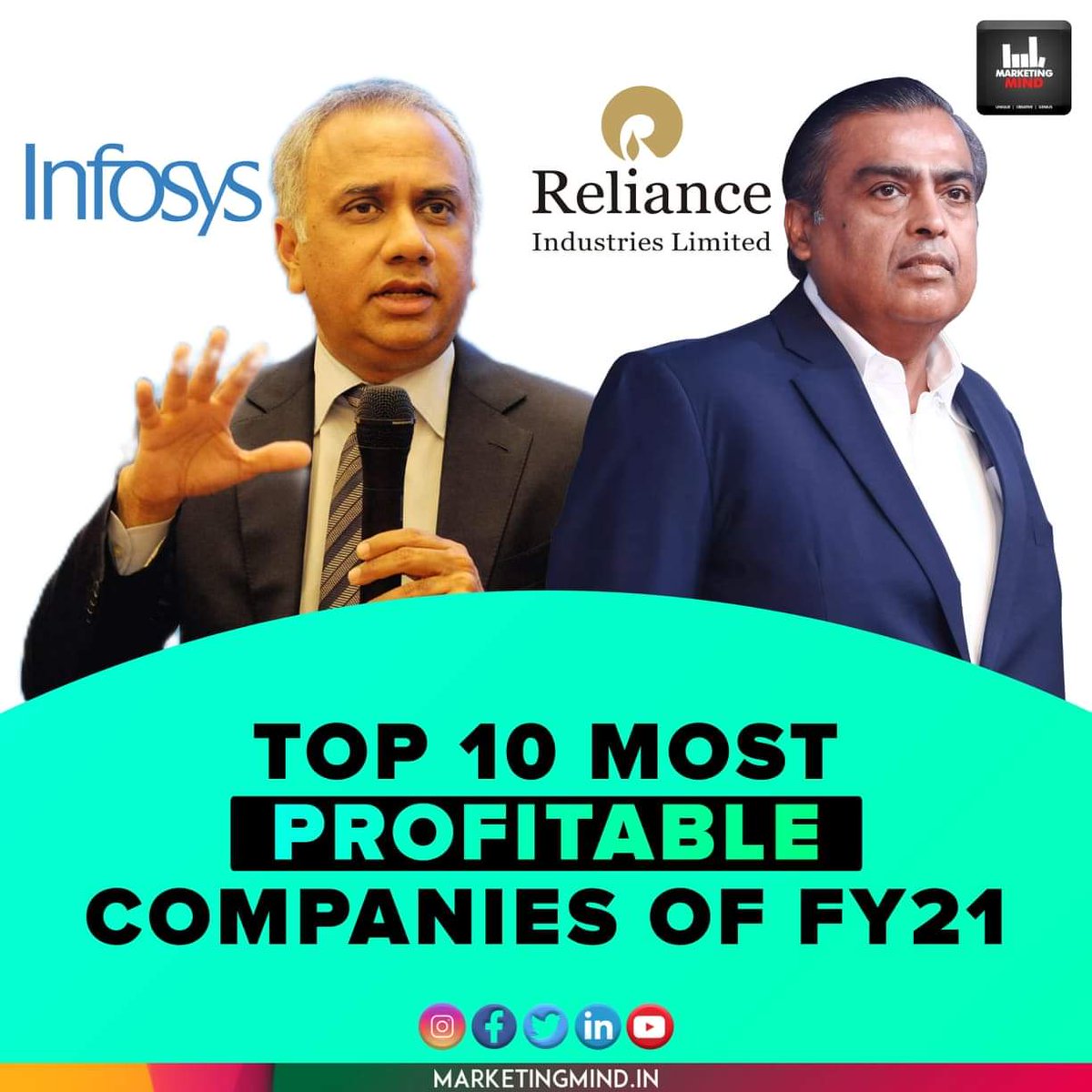 MarketingMind_'s tweet photo. Top 10 most profitable companies of FY21... (1/3)
#MarketingMind #ProfitableCompanies https://t.co/F7pNFartcA