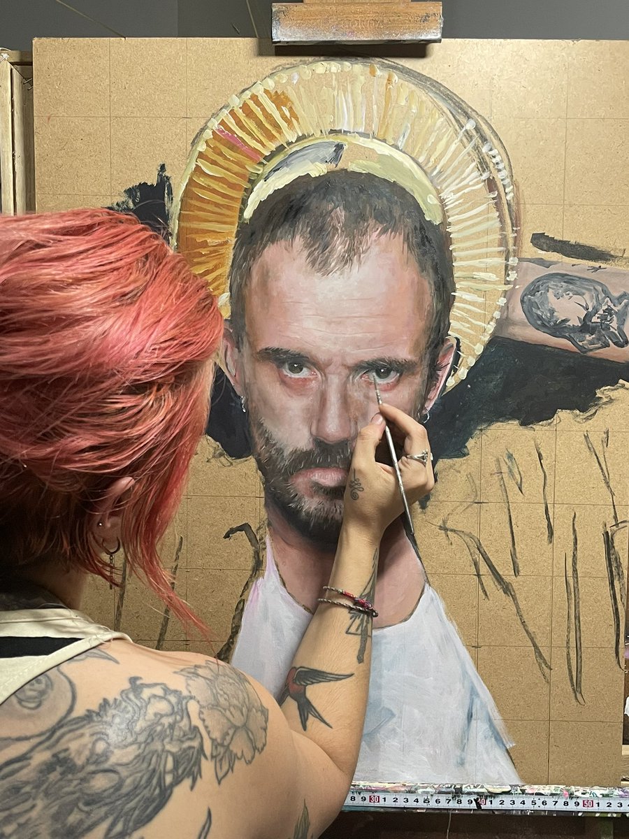 deanna_mosca's tweet photo. Studio shots. A work in progress of @idlesband legend Joe Talbot https://t.co/6TcBMLVCGT