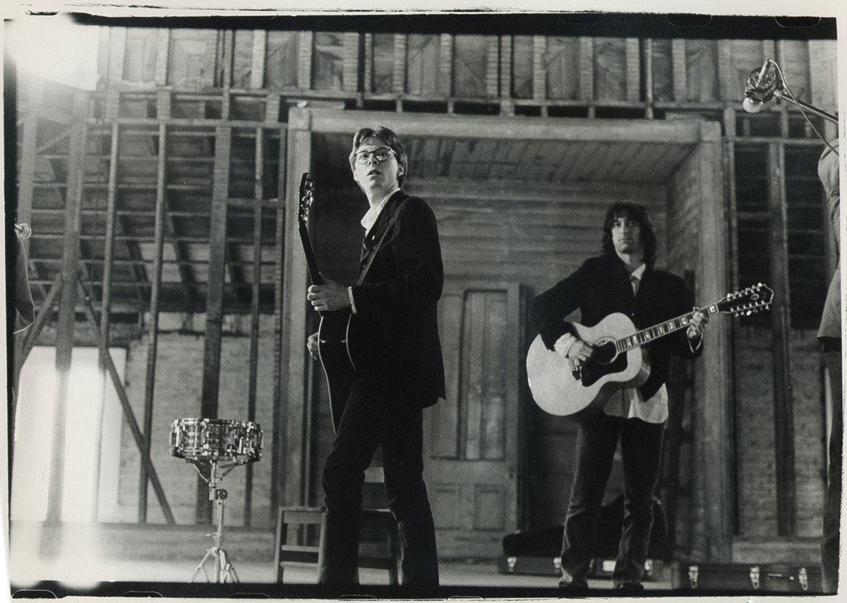 January 29, 1986: Seney-Stovall Chapel in Athens. The band performs acoustic versions of “Swan Swan H” and “All I Have To Do Is Dream” which are filmed &amp; later included in the documentary &amp; on the soundtrack for Athens, GA - Inside/Out, released Feb. 1987. 📸 <a href="/slpatslp/">sandra-lee phipps</a>.