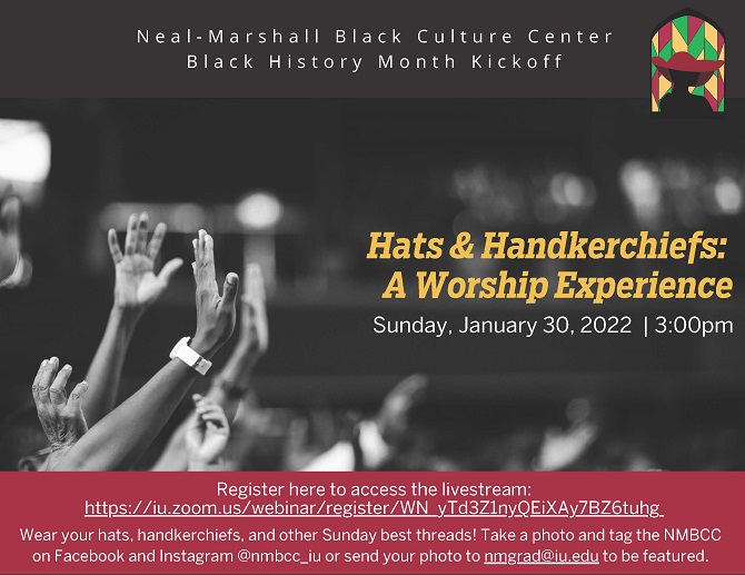 The NMBCC will kick off Black History Month by paying homage to the Black Church tradition. Join virtually on Sunday, January 30 at 3:00pm for the worship experience.  To view the livestream, register here: ow.ly/c7fO50HHqel.
