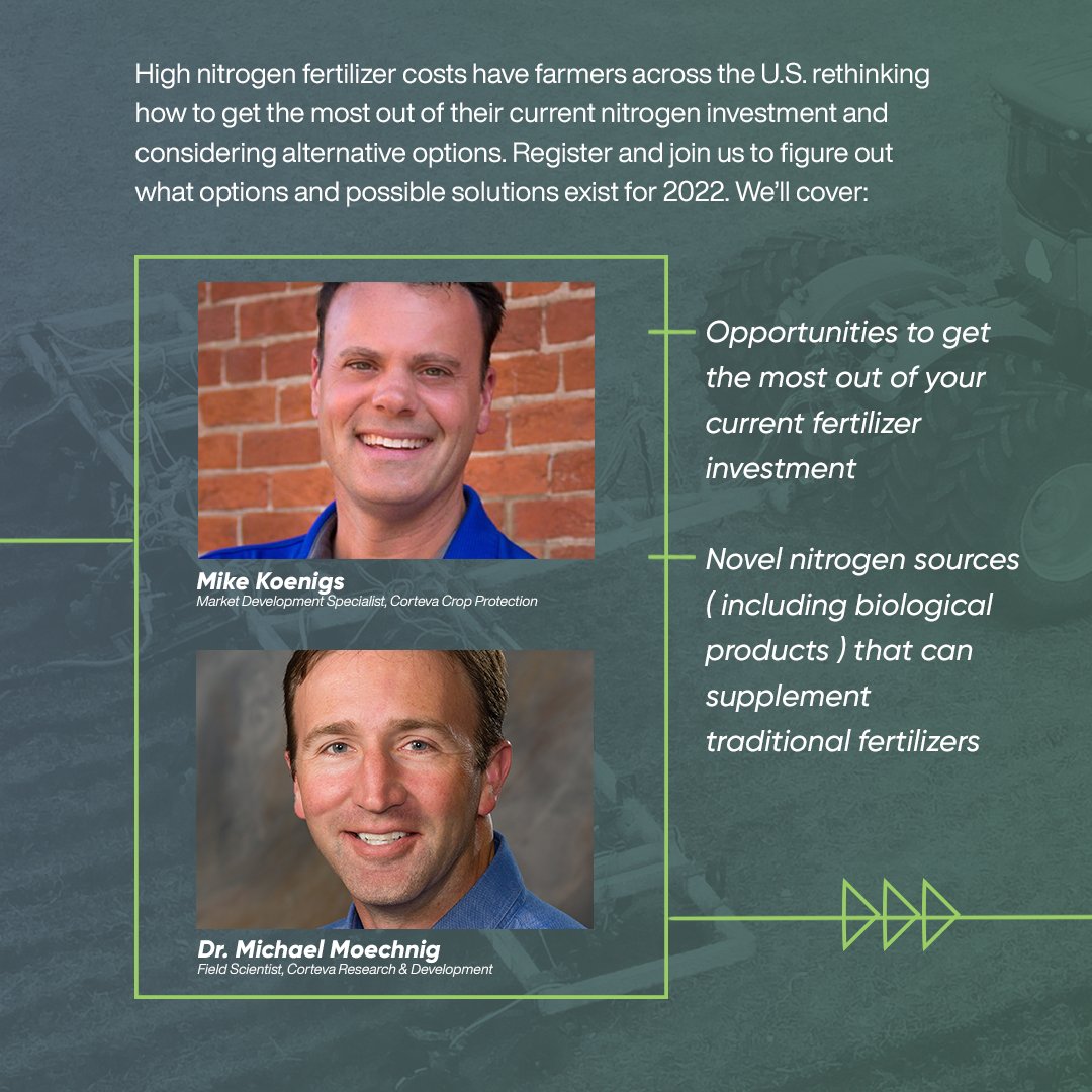 PioneerSeeds's tweet photo. If you’re sick of seeing rising prices for nitrogen sources, it’s time to start looking for different solutions. This #ForwardThinkingFarming webinar will discuss new ways to get N to your 🌽.
Register Today: https://t.co/Art50eJAma https://t.co/brq70SXD1E