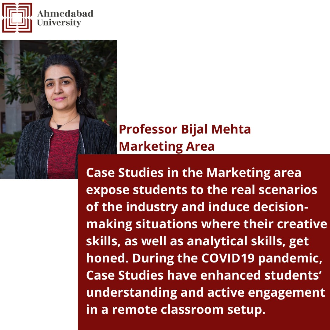 AMSOM_Ahmedabad's tweet image. The #CaseStudyMethod has been integral to the learning pedagogies at AMSOM for student engagement and course teachings. Here are our Professors from AMSOM, #AhmedabadUniversity sharing their appreciation for the use of the #CaseStudyMethod #WorldCaseTeachingDay #AMSOMCaseUnit