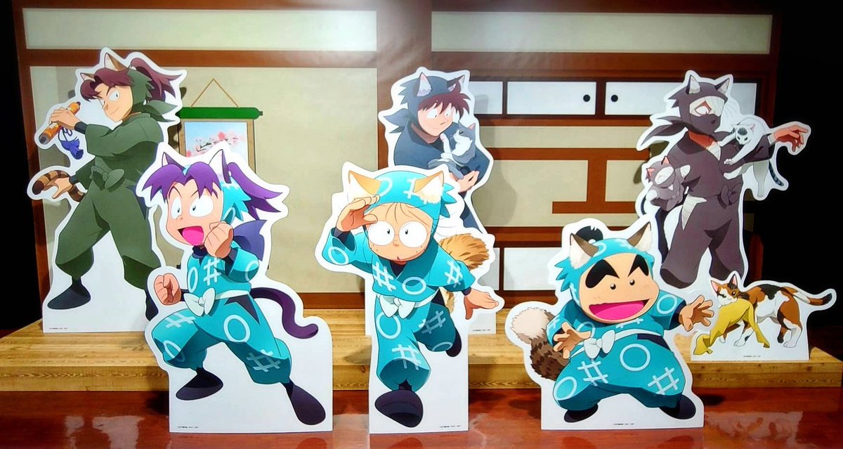 ninja animal ears multiple boys tail cat tail cat ponytail  illustration images