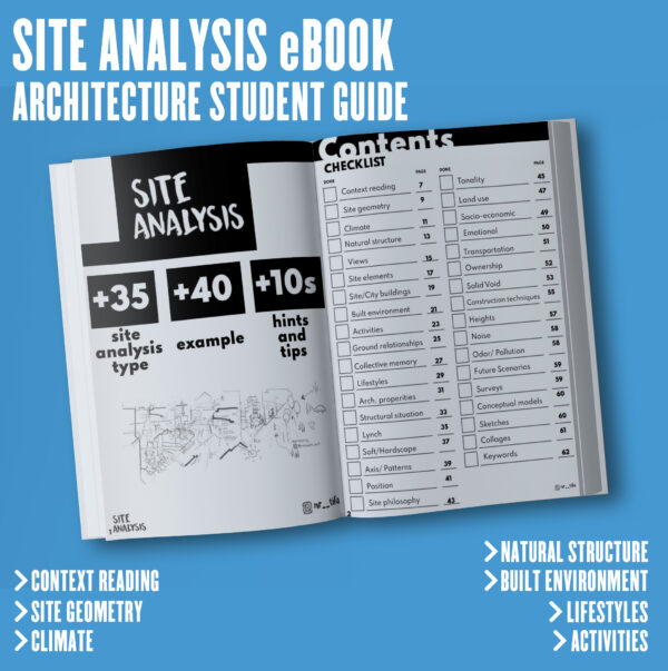 illustrarch's tweet image. Free Architectural Site Analysis eBook

Download for free → gum.co/siteanalysis

#siteanalysis #architecturestudent