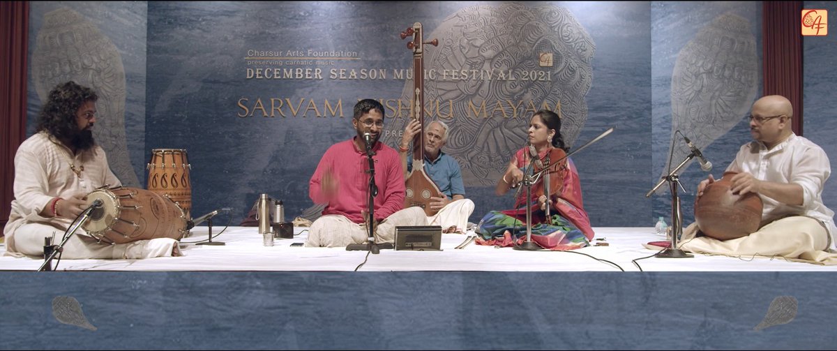 Aruna Panangipally (@apanangipally) on Twitter photo Hands down the best concert of the Marghazi season this year.
Weeks after it was first aired, I have repeatedly renewed my viewing rights.
More power to you, <a href="/AbhismRti/">Abhishek Raghuram</a>, Subbulakshmi <a href="/AkkaraiSisters/">Akkarai Sisters</a>, <a href="/Satishk96581449/">Satish kumar Patri</a>, <a href="/ghatam_Suresh_V/">Dr SURESH VAIDYANATHAN</a> and <a href="/charsurofficial/">Charsur</a>. Hands down the best concert of the Marghazi season this year.
Weeks after it was first aired, I have repeatedly renewed my viewing rights.
More power to you, <a href="/AbhismRti/">Abhishek Raghuram</a>, Subbulakshmi <a href="/AkkaraiSisters/">Akkarai Sisters</a>, <a href="/Satishk96581449/">Satish kumar Patri</a>, <a href="/ghatam_Suresh_V/">Dr SURESH VAIDYANATHAN</a> and <a href="/charsurofficial/">Charsur</a>.