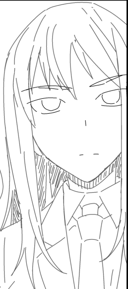 一本の線で描く目可愛いい 