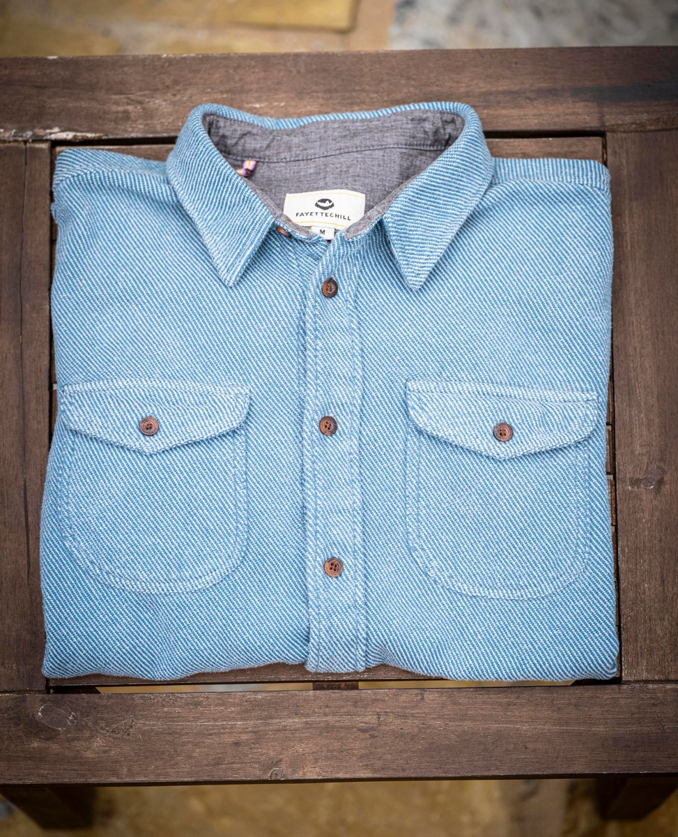 The Orcas Flannel, seen here in buttoned-up mode. Ready for a casual soiree, dinner with the inlaws, a job interview, or anywhere else one requires to be on good behavior. 

(it also comes in party mode).

#goodsforthewoods #fayettechill  #madeinusa