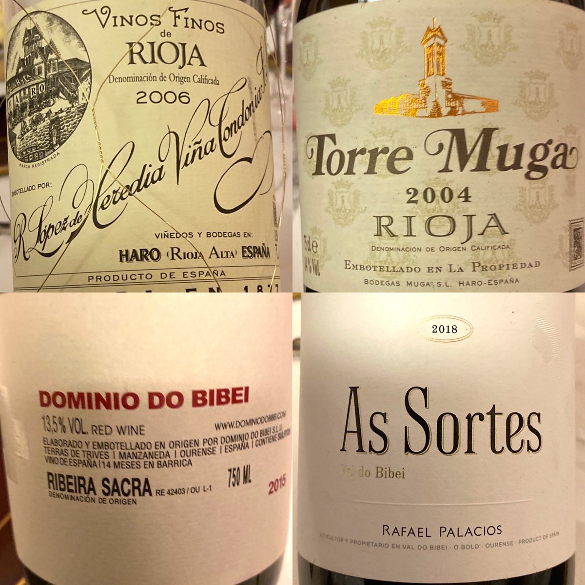 Belated Burns’ Night dinner with friends yesterday. We drank these Spanish wines to toast Rafa Nadal. Let’s hope he can win this amazing final. #spanishlegends
