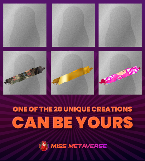 MissMetaNFT's tweet photo. BONUS at #MissMetaverse NFT!

20 completely Unique 1/1 creations by our in-house artist, Nomgy will be scathered amongst the 7500 MM NFTs. 
Hope you mint one!!! 

#BlueChipNFT #NFTdefi #NFTartwork https://t.co/oxtO93K742