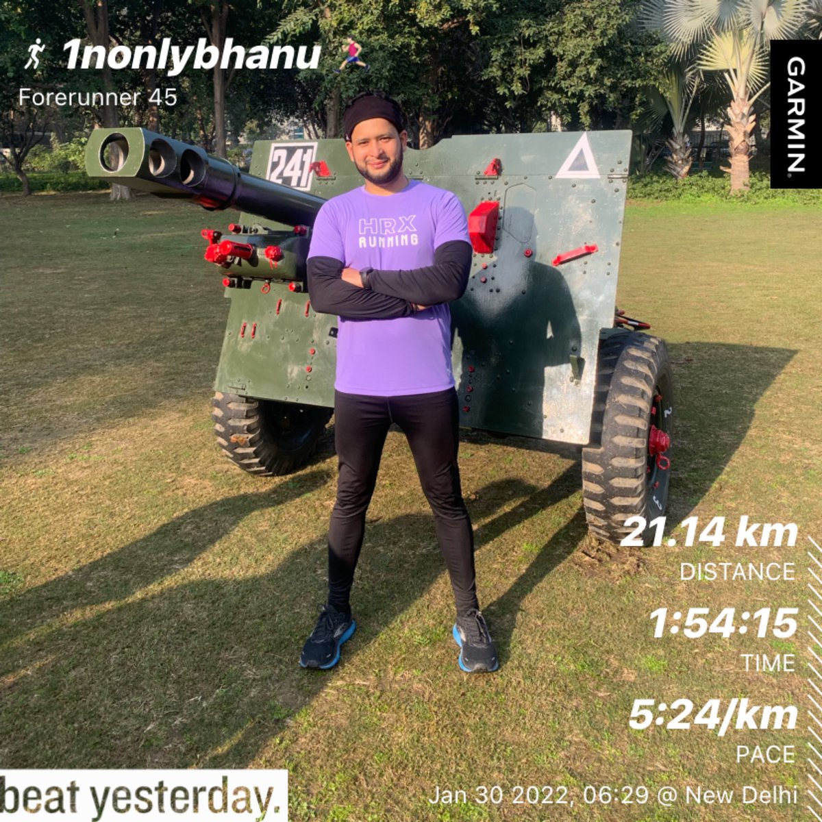 bhanujoshi7's tweet photo. @hrxbrand @hrxrunningsquad #HRXVirtualMarathon #HRXRunningSquad #RunWithHRX #HalfMarathon #Sub2Sunday ๐๐ปโโ๏ธ https://t.co/WWyZOsOnLe
